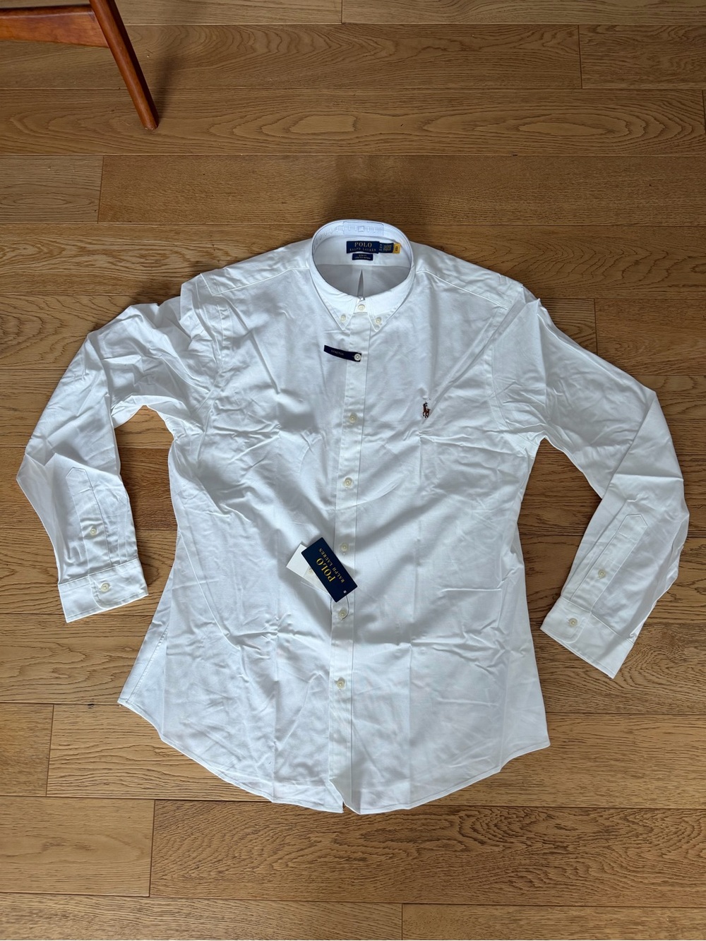 Polo Ralph Lauren Oxford Button Down Shirt Slim Fit Stretch Preppy Summer